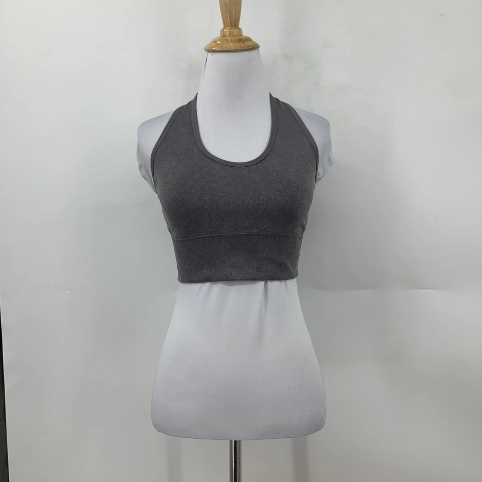 Betsey Johnson Longline Sorts Bra Womens M Medium Racerback Halter Perforated Foto 2 de 4