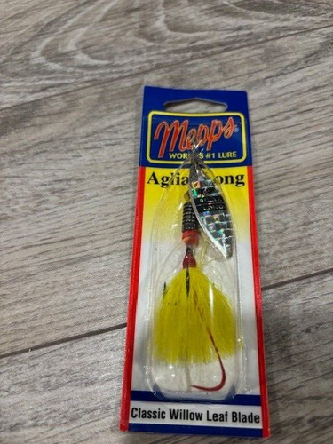 Mepps Aglia Long Spinner 1/4 OZ Talla 2 Chartreuse Dorado Plata Rojo (Elige Color) - Imagen 17 de 26