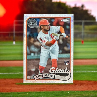 2024 Topps Chrome Silver Pack 35th Anniversary #T89C-30 Luis Matos RC - Giants