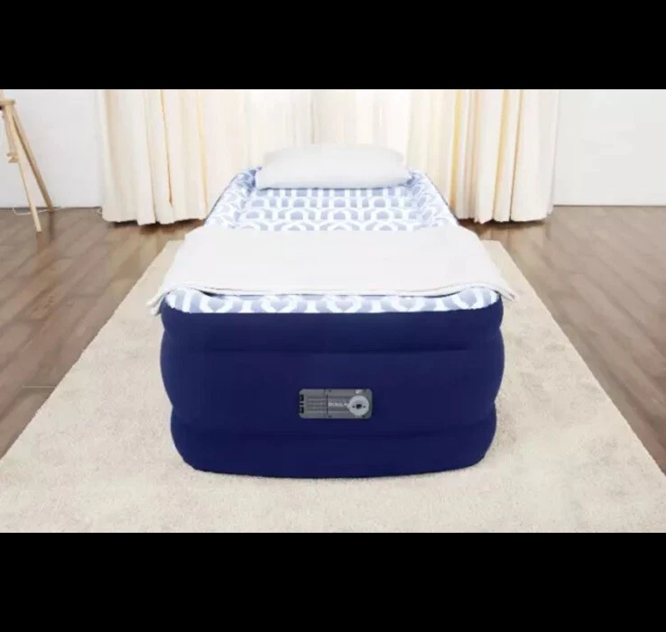 Colchón de aire doble Bestway 67883E Tritech Fashion Flock 20" con bomba incorporada NUEVO Foto 2 de 4