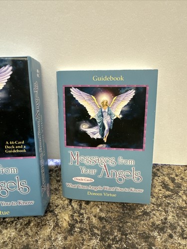 Messages From Your Angels Deck Of 44 Oracle Cards & Guidebook Doreen Virtue - Picture 3 of 6