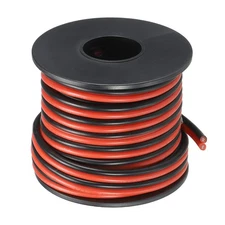 2 Conductor Parallel Silicone Wire 16AWG 16 Gauge Electrical Wire 7.5m/25ft