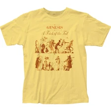 Genesis A Trick of the Tail Mens T Shirt Rock and Roll Music Band Tee Yellow