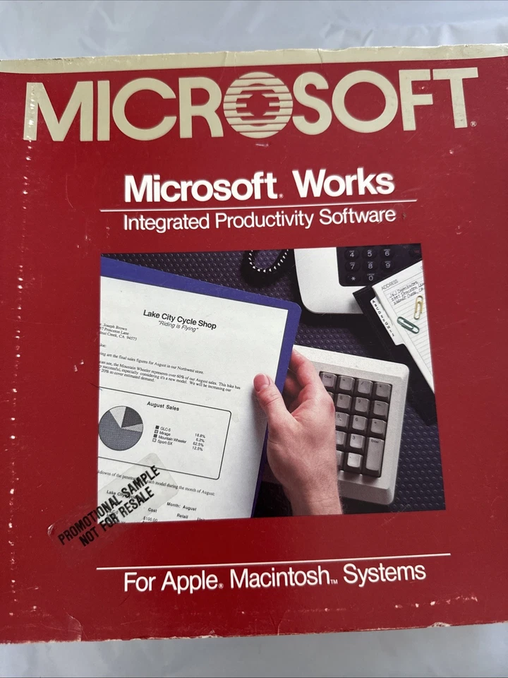 Vintage Microsoft Works for Apple Macintosh Systems 1986 - Image 2 of 4