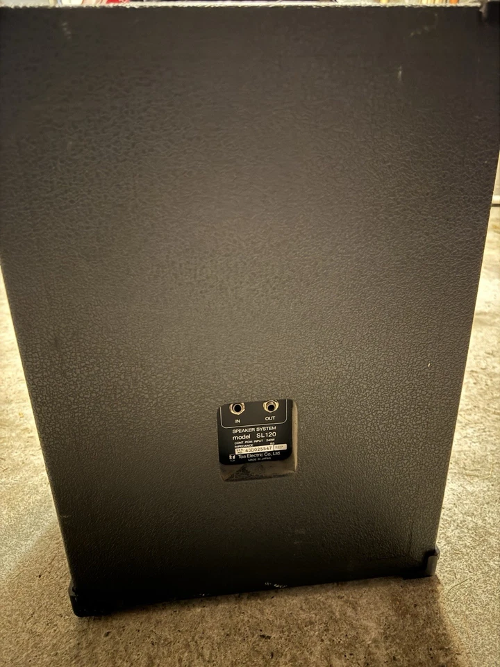 "Gabinete de altavoces PA de 2 vías vintage TOA TS-912 12"" con bocina - Hecho en Japón, L con cable" Foto 4 de 4