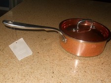 RFN by RUFFONI Copper  Stainless-steel 2 Qt Saucepan  Lid
