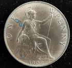 Edward VII Penny coin from a recent eBay sale