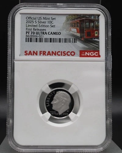 2025 S Silver Roosevlet Dime 10C Limited Edition NGC PF70 UCameo First Releases
