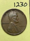 1909-VDB LINCOLN WHEAT CENT, VERY HIGH GRADE!, "EXTREMELY FINE" #1230