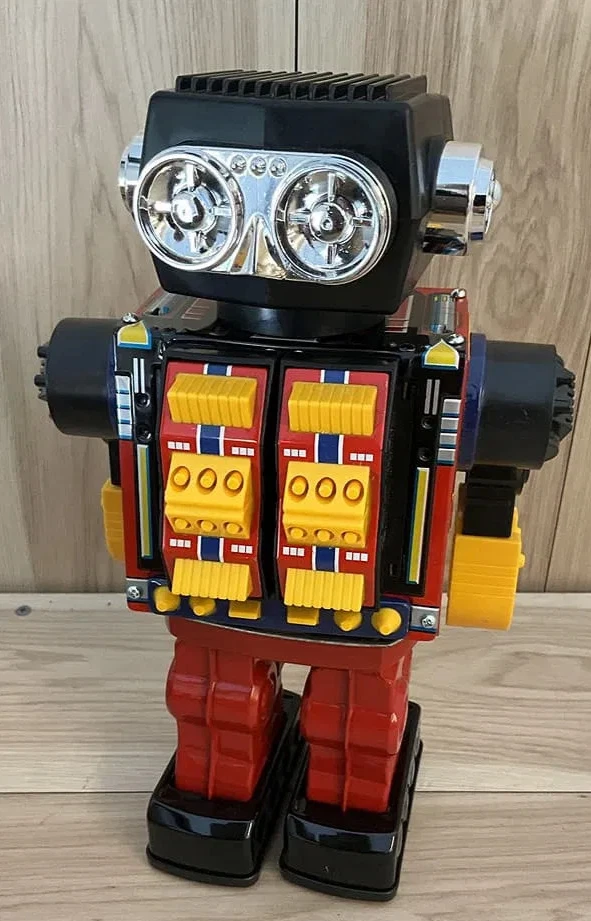 1960s Horikawa Rotate-O-Matic Super Robot, 12" Tin Battery Toy - Image 3 of 4
