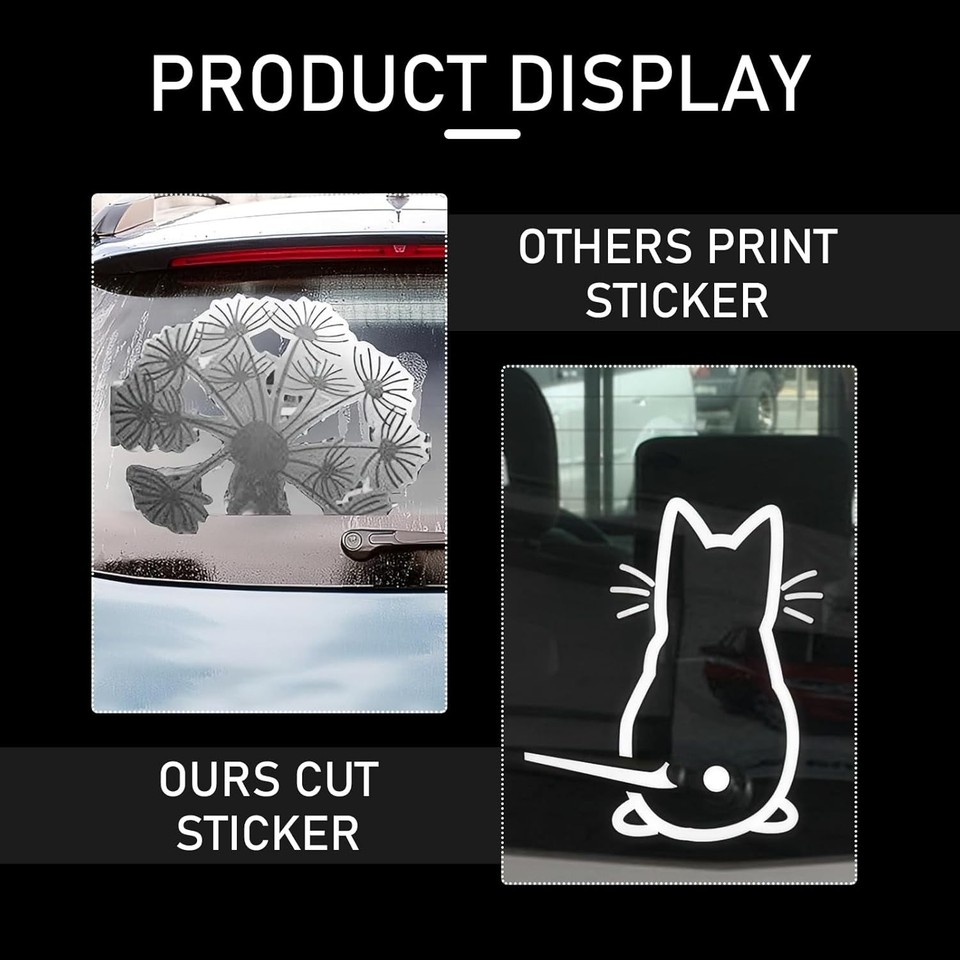 1 PC Car Automotive Wiper Sticker, 12.6