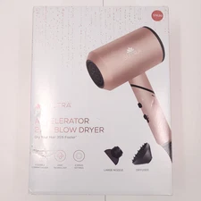 Sutra Accelerator 2100 Blow Hair Dryer Ionic Foldable Compact Rose Gold Pink