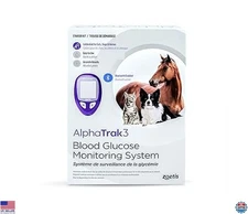 Pet Blood Glucose Monitoring Kit for Cats, Dogs & Horses - 8 Piece All-in-One