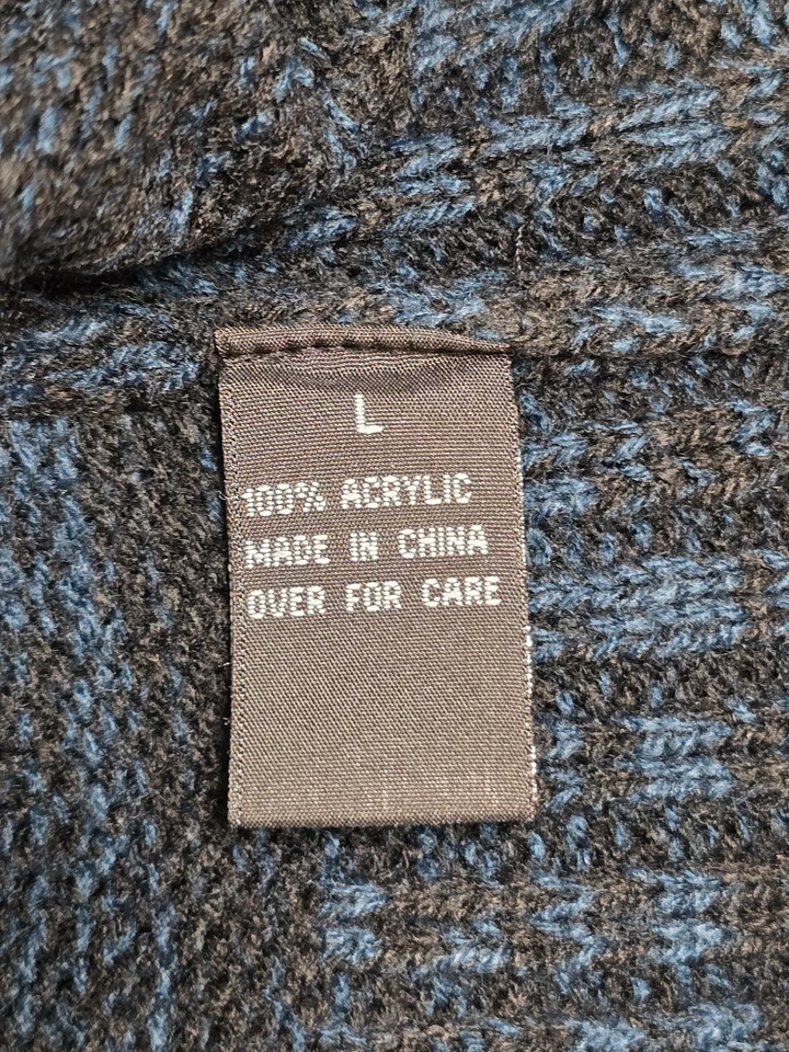 Mujeres Capucha Cuello Suéter Vestido Acogedor Prendas de Punto Talla Grande Azul Negro Foto 4 de 4