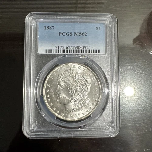 1887 PCGS ms 62 Morgan Silver Dollar