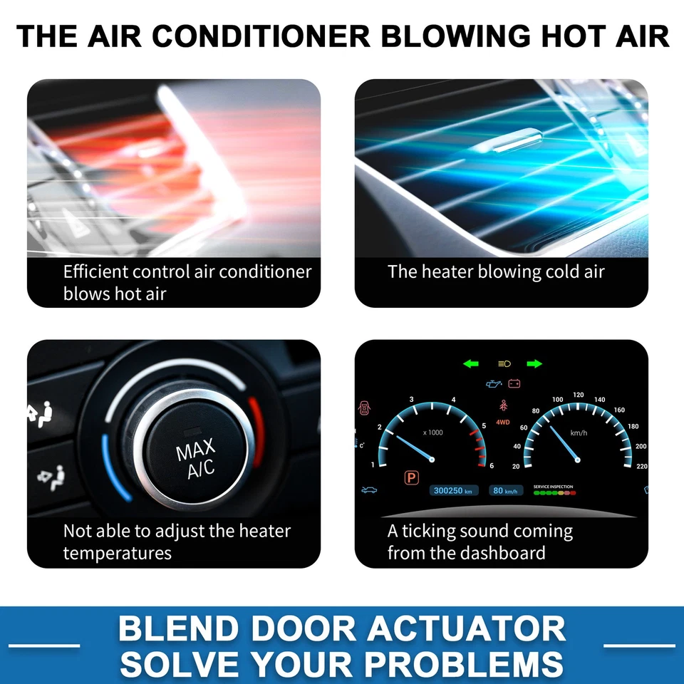 7T4Z19E616D HVAC Heater Blend Door Control Actuator for Ford Edge 07-15 - Image 3 of 4