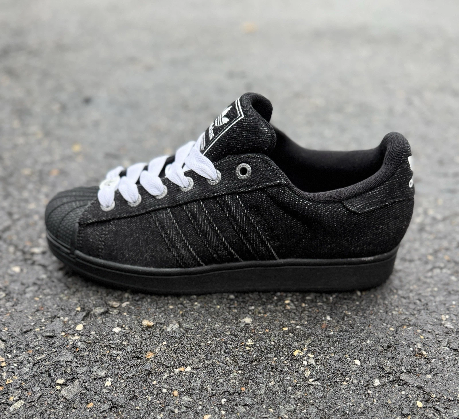 adidas Originals Superstar II JQ3211 Denim Core Black Cloud White Men's Size G