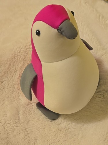 Akaru Penquin Pillow Pink Gray White Microbead Plush Toy Dubai Duty Free *read - Picture 4 of 12