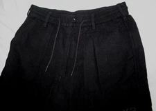 Y-3 YOHJI YAMAMOTO Men's S Black Wool Blend Drawstring Joggers