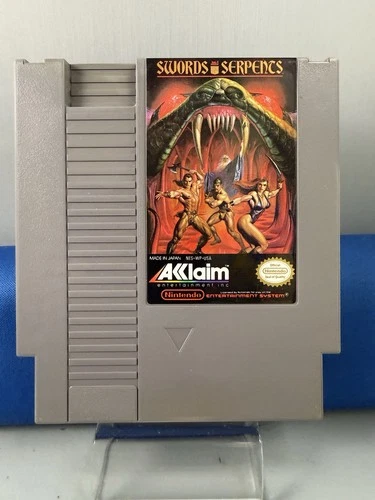 NES Nintendo Swords and Serpents Acclaim Video Game 1990 Authentic Clean Tested