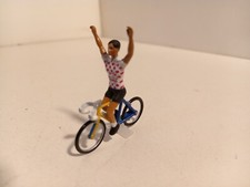 Norev Jet Car Cycliste sur velo bleu N°11 Tour de France publicite Champion 1/43