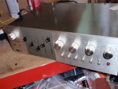 HARMON KARDON CITATION 11 PREAMP / WOOD CASE / RARE SPEAKER CABLE