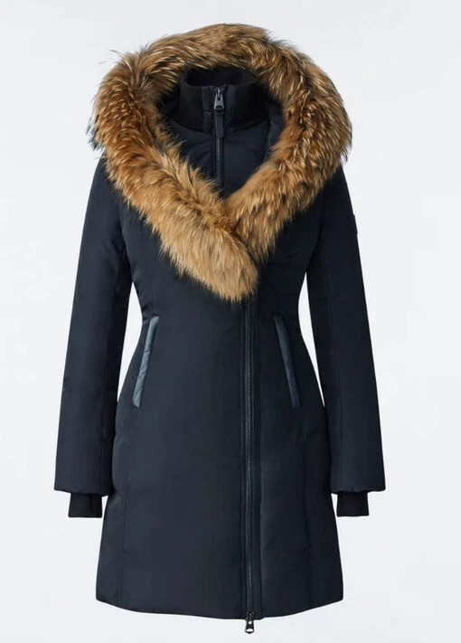 MACKAGE KAY down coat with natural fur Signature Mackage Collar