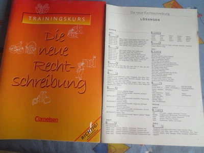 Die neue Rechtschreibung, Trainingskurs mit Lösungsheft Cornelsen Verlag, s. Fot - Bild 1 von 3