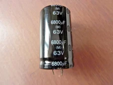 New Old Stock - 2Pcs Panasonic Electrolytic Capacitors 6800uF 63 WV 85C USA 8927