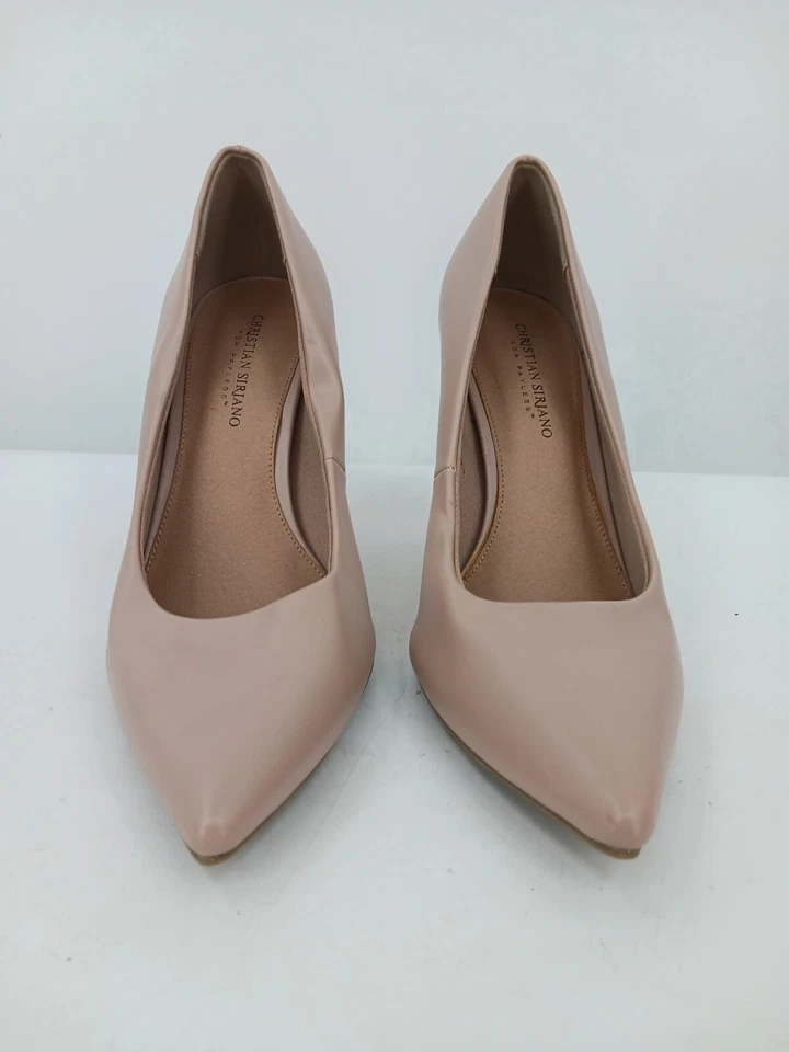 Zapatos de tacón de aguja Christian Siriano para mujer 11 nude punta clásica Foto 3 de 4