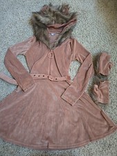 Espíritu Halloween Sexy Mujer Disfraz León Leona Vestido Talla S 3 piezas