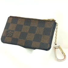 LOUIS-VUITTON Coin purse Damier Wallet Key Holder  PVC