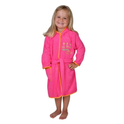 SONDERPREIS Wörner Südfrottier ''Give me 3''  Pink Bademantel Gr.98/104 NEU