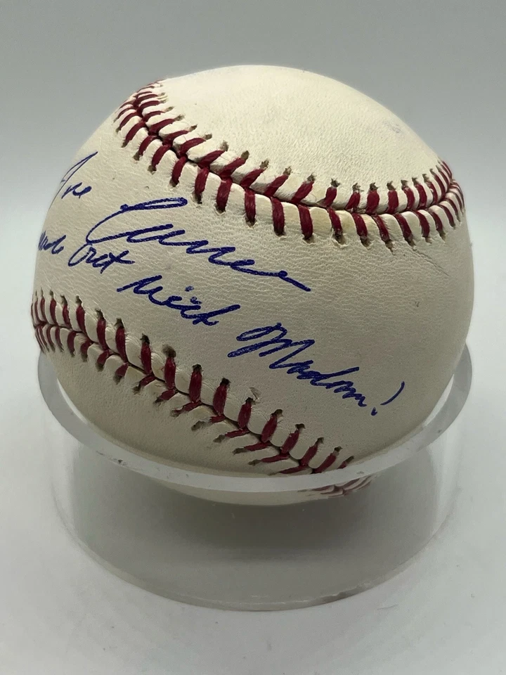 Jose Canseco I made out with Madonna Signed Autograph OMLB Baseball PSA DNA *4 - Image 2 of 3