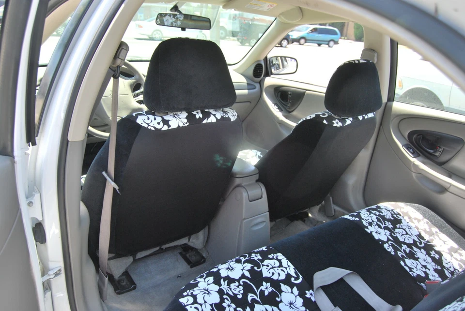 FUNDAS DE ASIENTO CHEVY MALIBU 1995-2003 HECHAS A MEDIDA ESTAMPADO HAWAIANO COLORES VARIABLES Foto 3 de 4