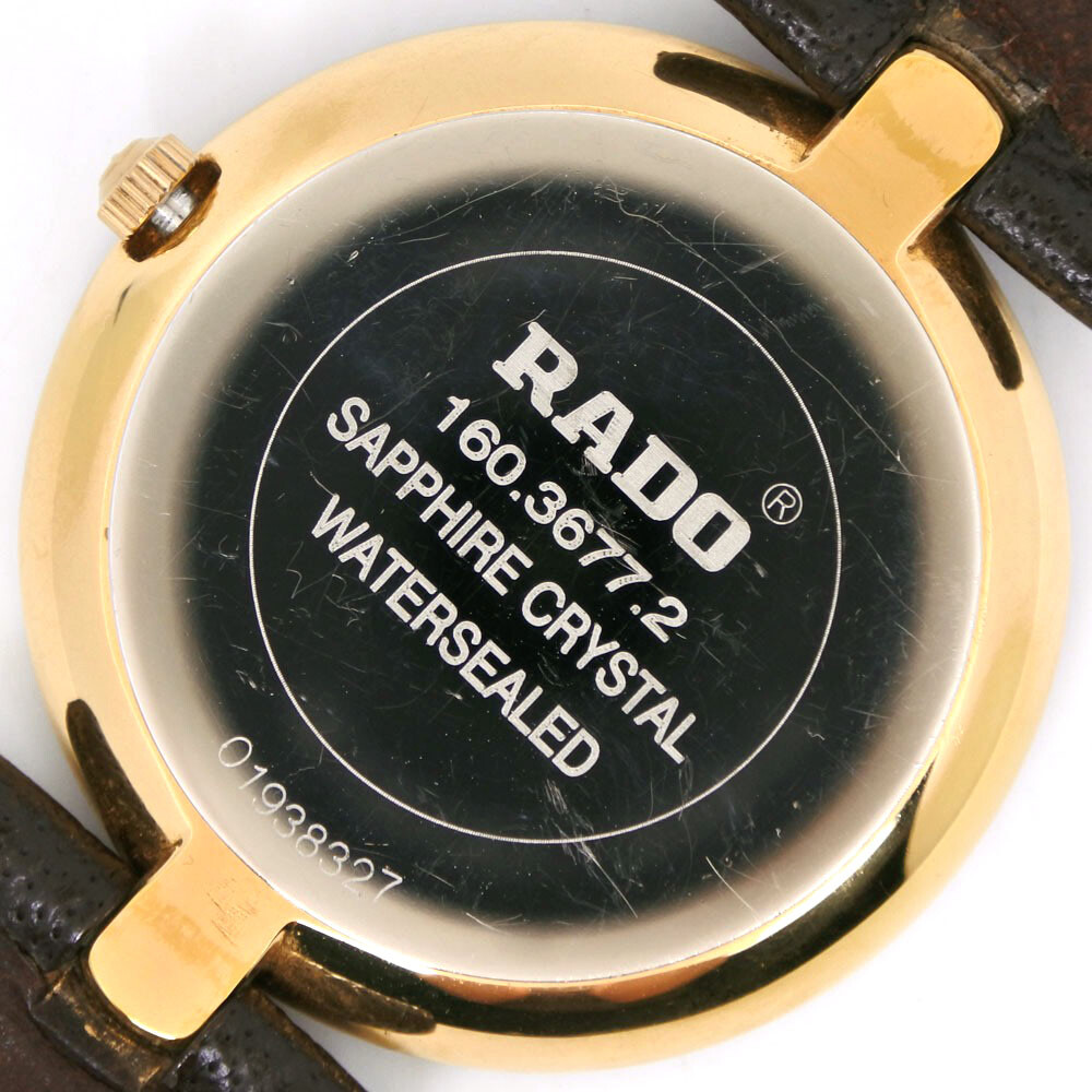 RADO Florence Watches 160.3677.2 Brown/gold goldDial Plated Gold 