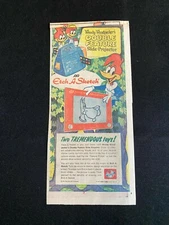 #01 WOODY WOODPECKER  SLIDE-PROJECTOR Sunday Comics Ad 1974 ETCH A SKETCH