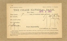 THE CHASE NAT'L BANK, N. Y.  TO CHAS. GREEN, SON, BRAINARD & CO., WATERVILLE, NY