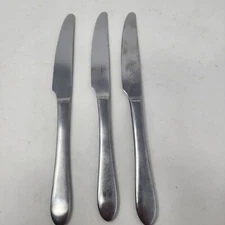 Robert Welch Dinner Knife Knives Satin Stainless Flatware Replacements Lot of 3