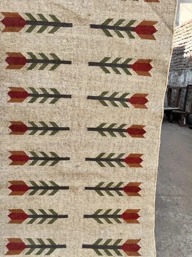 Handmade Kilim Rug aztec kilim Runner Wool Jute Rug Southwestern Stair kilim rug - Picture 5 of 10