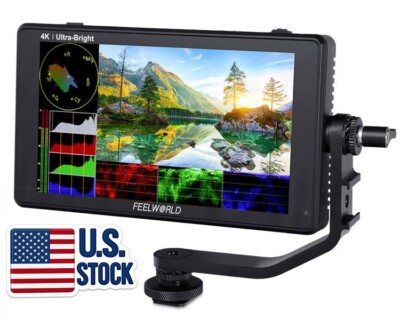 FEELWORLD LUT6 6 inch DSLR Camera Field Monitor 2600nits 3D LUT Touch Screen HDR
