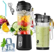 Portable Blender Bottle 18oz Vessel Personal Blender for Shakes and Smoothies