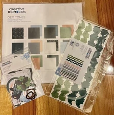 Creative Memories GEMTONES  Bundle - Paper Pack, Embellishments & Stickers - New
