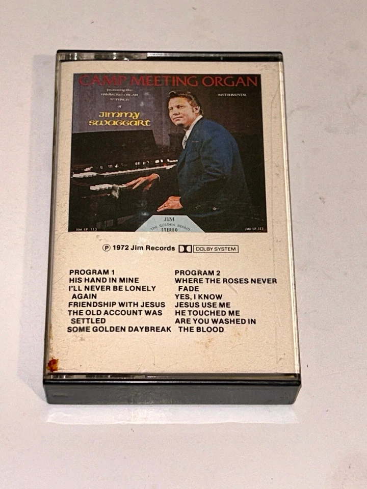 Jimmy Swaggart Campmeeting Organ Southern Gospel Music Cassette 1S24 - Image 3 of 4