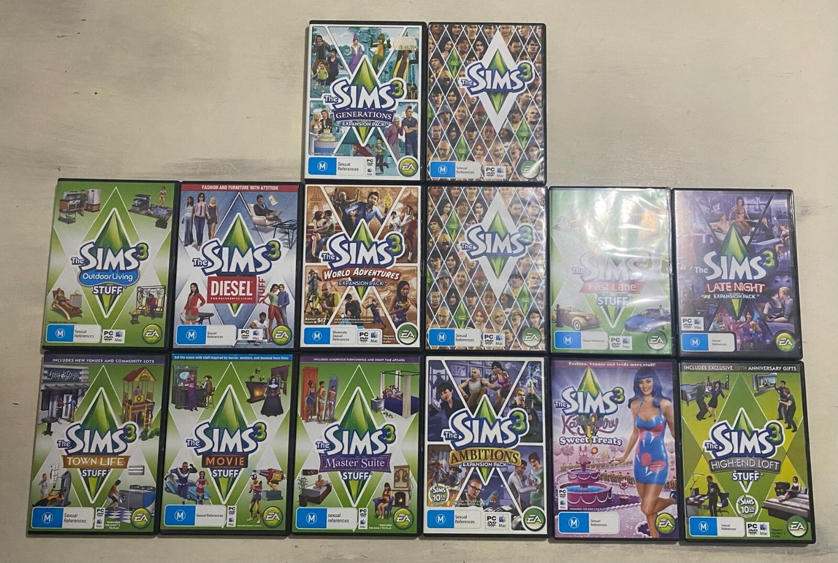 The Sims 3 + Expansion Packs PC Good condition tested - pick a