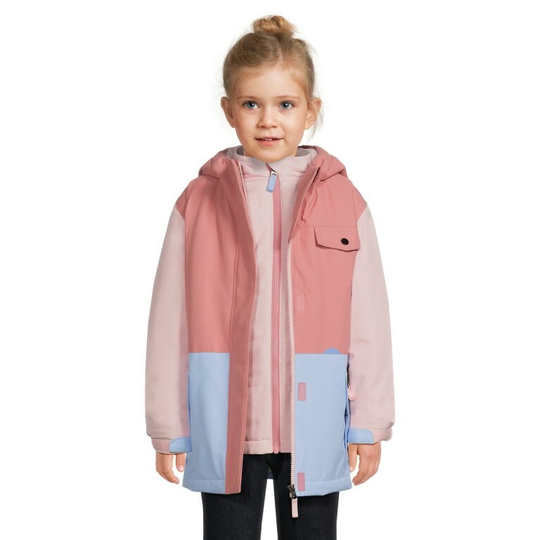 New Swiss Tech Girls 3-in-1 Systems Winter Jacket with Hood Size