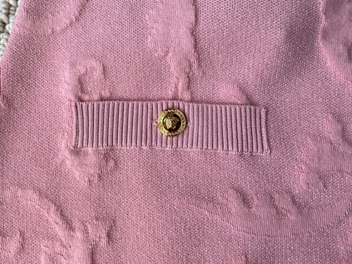 NWT Versace Barocco Baroque Jacquard Knit Medusa Logo Button Skirt 42 US 6 $1495 - Picture 7 of 17