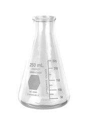 Kimble Kimax No. 26500 Narrow Mouth Erlenmeyer Flask Borosilicate Glass 250 ml