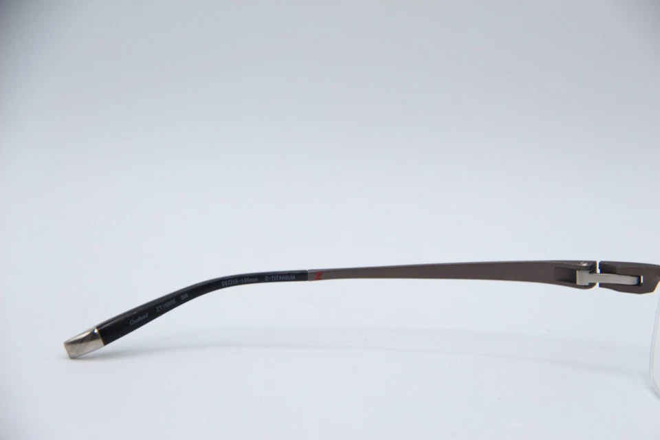 NEW CHARMANT Z-TITANIUM ZT9802 BROWN AUTHENTIC DESIGNER EYEGLASSES 55-15 - Image 3 of 4