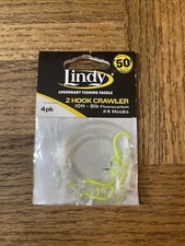 Lindy 2 Hook Crawler 10 Ft 8 Lb With #4 Hook- LSN202 --C16
